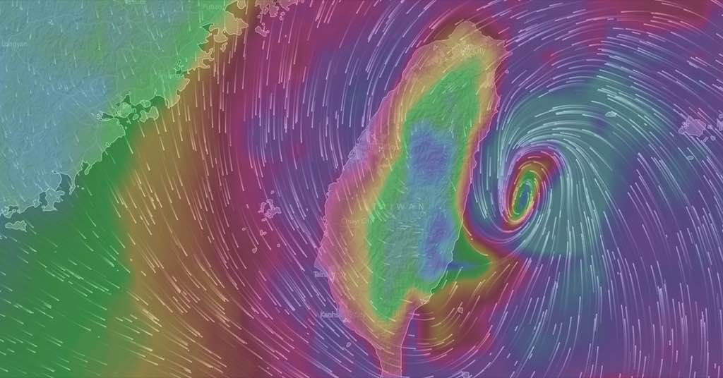 為何我家沒風雨他家有？超美動態氣候圖形化網站 Windyty 讓你用「看的」瞭解實際颱風走向