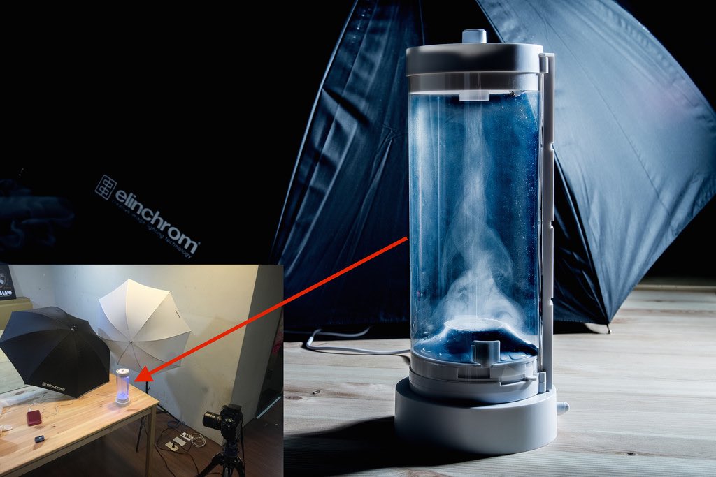 業配文照片這樣拍（三）：用閃燈高速凝結的「大人的科學」水龍捲風機